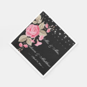 Whimsical String Lights Black Servet (Hoek)