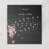 Whimsical String Lights BlackPlace Kaart Plaatskaartje (Buitenkant ongevouwen)