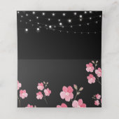 Whimsical String Lights BlackPlace Kaart Plaatskaartje (Binnenkant ongevouwen)