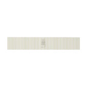 Whimsical Stripe Green Wedding Belly Band Uitnodigingen Wikkel (Vlak)