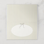 Whimsical Stripe Green Wedding Plaatskaartje (Buitenkant ongevouwen)