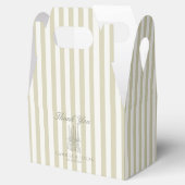 Whimsical Stripe Groen Huwelijk  Bedankdoosjes (Geopend)