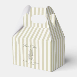 Whimsical Stripe Groen Huwelijk Bedankdoosjes