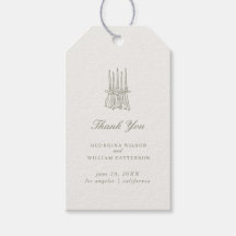 Whimsical Stripe Groen Trouw Favor Tag