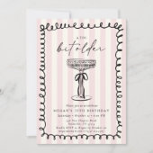 Whimsical Striped A Tini Bit Older Birthday  Kaart (Voorkant)