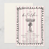 Whimsical Striped A Tini Bit Older Birthday Kaart (Voorkant / Achterkant)