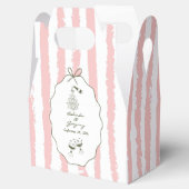 Whimsical Stripes Handwritten Painted Wedding Bedankdoosjes (Geopend)