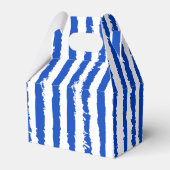 Whimsical Stripes Handwritten Painted Wedding  Bedankdoosjes (Achterkant)