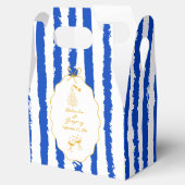Whimsical Stripes Handwritten Painted Wedding  Bedankdoosjes (Geopend)