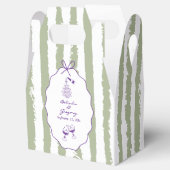 Whimsical Stripes Handwritten Painted Wedding  Bedankdoosjes (Geopend)