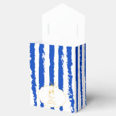 Whimsical Stripes Handwritten Painted Wedding  Bedankdoosjes (Geopend)