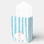 Whimsical Stripes Handwritten Painted Wedding Bedankdoosjes (Geopend)