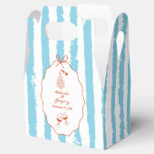 Whimsical Stripes Handwritten Painted Wedding  Bedankdoosjes (Geopend)