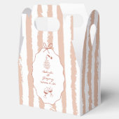Whimsical Stripes Handwritten Painted Wedding  Bedankdoosjes (Geopend)