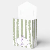 Whimsical Stripes Handwritten Painted Wedding  Bedankdoosjes (Geopend)