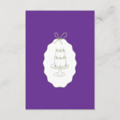 Whimsical Stripes Handwritten Painted Wedding Informatiekaartje (Achterkant)