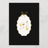 Whimsical Stripes Handwritten Painted Wedding  Menu (Achterkant)