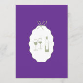 Whimsical Stripes Handwritten Painted Wedding  Menu (Achterkant)