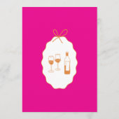 Whimsical Stripes Handwritten Painted Wedding  Menu (Achterkant)