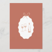 Whimsical Stripes Handwritten Painted Wedding  Menu (Achterkant)