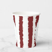 Whimsical Stripes Handwritten Painted Wedding  Papieren Bekers (Rechts)