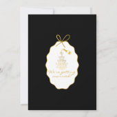 Whimsical Stripes Handwritten Painted Wedding  Save The Date (Achterkant)