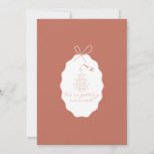 Whimsical Stripes Handwritten Painted Wedding  Save The Date (Achterkant)