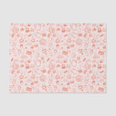 Whimsical Style Tea Party Doodle Tissuepapier (Voorkant)