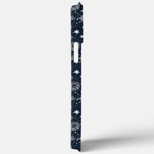 Whimsical Stylish Stars Rocket Spaceship Custom Case-Mate iPhone Case (Achterkant / Rechts)