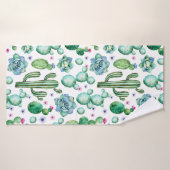 Whimsical Succulent Bath Towel Badhanddoek (Badhanddoek)