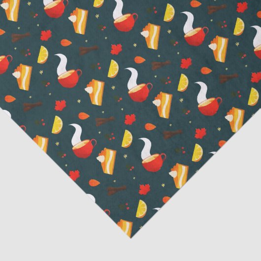 Whimsical Sugar Autumn Winter Sweet Tissuepapier (Detail)