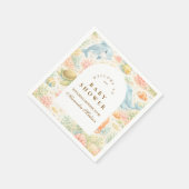 Whimsical Summer Animals Baby Shower Servet (Hoek)