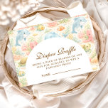 Whimsical Summer Animals Diapper Raffle Informatiekaartje<br><div class="desc">A whimsical watercolor design featuring a playful mix of pastel summer animals surrounded by tropical leaves, seashells, starfish, and soft botanical details. The cheerful palette of peach, mint, coral, and soft blue creates a light storybook atmosphere, while the elegant arch layout keeps the celebration details beautifully framed and easy to...</div>