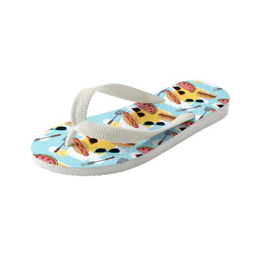 Whimsical Summer Fun Kinder Teenslippers (Schuin)