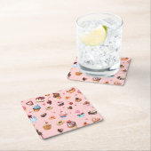 Whimsical Summer Sweets Waterverf Kartonnen Onderzetters (Insitu)