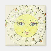 Whimsical Sun - CBS zondagochtend Magneet (Voorkant)