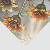Whimsical Sunflower Lily Decoupage Tissuepapier (Detail)