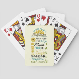 Whimsical Sunflower Pokerkaarten