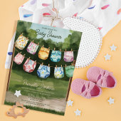 Whimsical Sunny Day Luier Baby shower Kaart