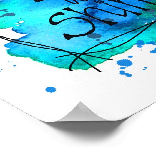 Whimsical Sunrise Waterverf Poster (Hoek)