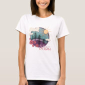 Whimsical Sunset Slow Down Fun Inspirivity T-shirt (Voorkant)