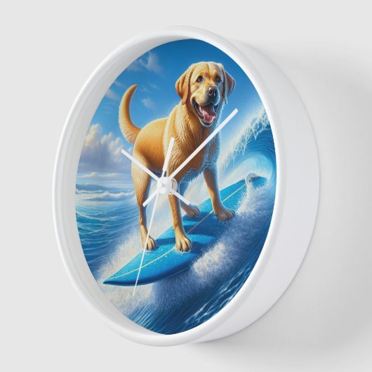 Whimsical Surfen Gele Lab Klok (Hoek)