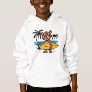 Whimsical Surfer Beer Print Leuk zomerstrand