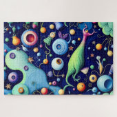 Whimsical Surreal Creatures - Kleurrijke Fantasy A Legpuzzel (Horizontaal)