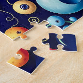 Whimsical Surreal Creatures - Kleurrijke Fantasy A Legpuzzel (Zijkant)