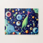 Whimsical Surreal Creatures - Kleurrijke Fantasy A Legpuzzel (Horizontaal)
