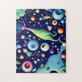 Whimsical Surreal Creatures - Kleurrijke Fantasy A Legpuzzel