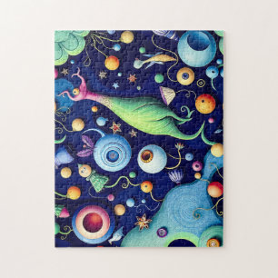 Whimsical Surreal Creatures - Kleurrijke Fantasy A Legpuzzel