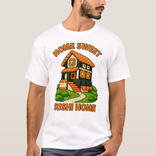 Whimsical Sushi House Foodie Cottage T-shirt