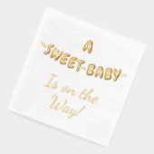 Whimsical Sweet Baby onderweg Folie Servetten (Links)